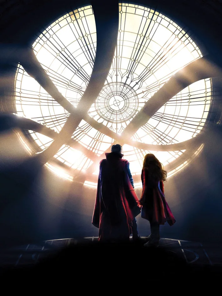Постер «Доктор Стрендж (Dr. Strange) и Алая Ведьма (Scarlett Witch) - Супергерои Marvel»