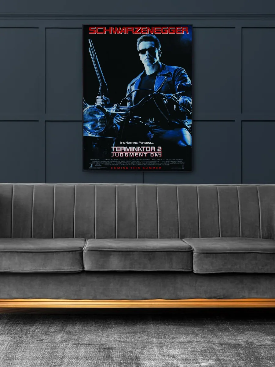 Постер «Кино Терминатор 2 (Terminator 2) Арнольд Шварценегер» в гостиной