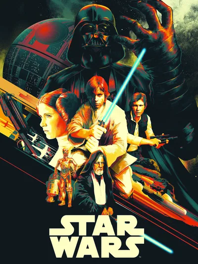 Постер «Звездные Войны (Star Wars) сепия»