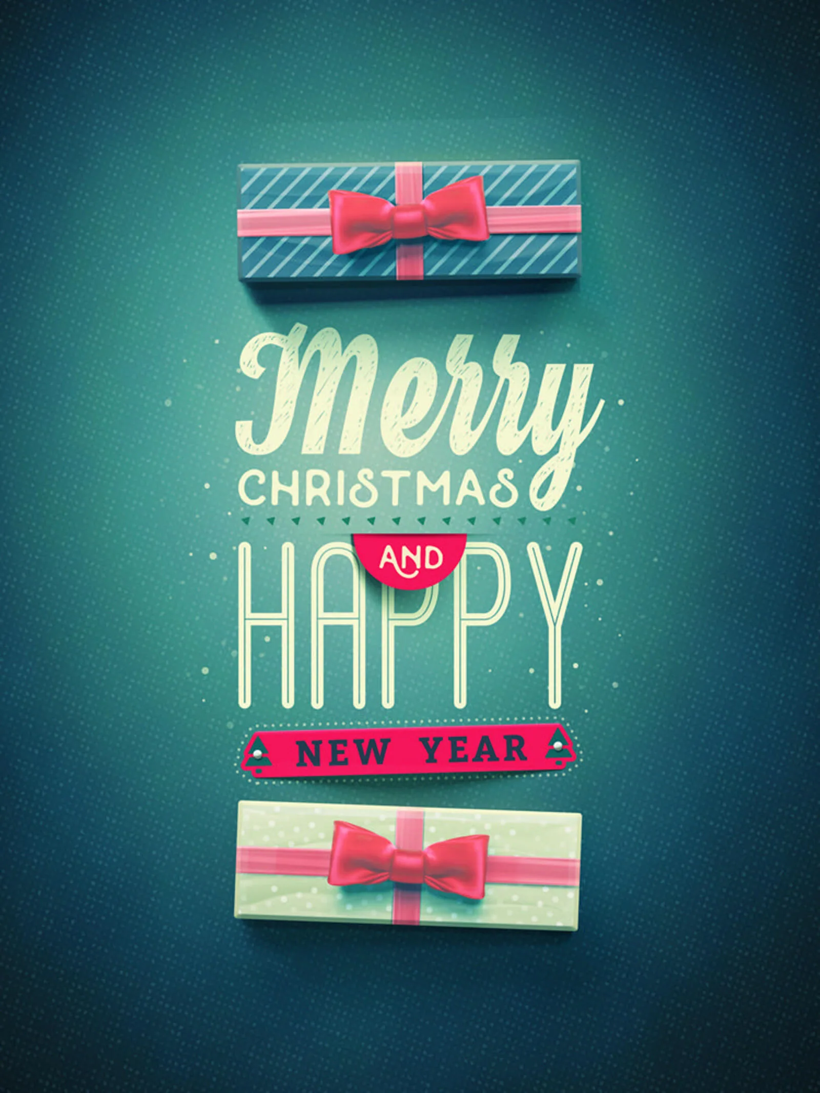 Постер «Merry Christmas and Happy New Year»