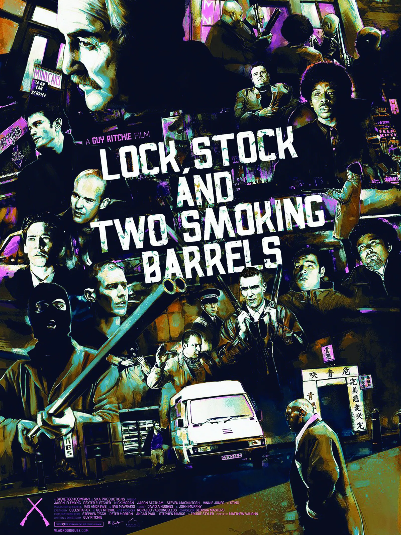 Постер «Кино Карты деньги два ствола (Lock stock and two smoking barrels)»
