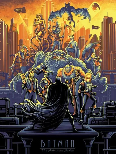Постер «Бэтмен мультсериал - Злодеи (Batman Animated Series Villains)»
