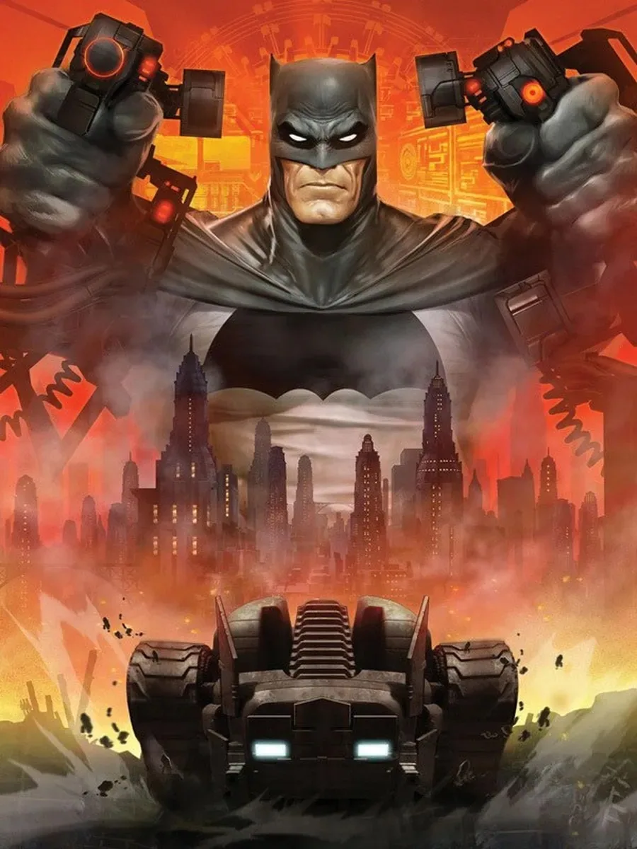 Постер «Бэтмен и Бэтмобиль (Batman Batmobile)»