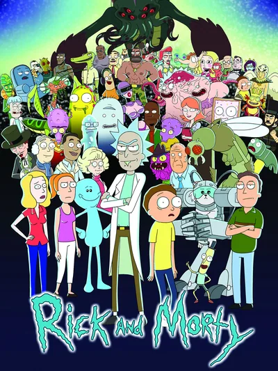 Постер «Мультсериал Рик и Морти - все персонажи (Rick and Morty)»