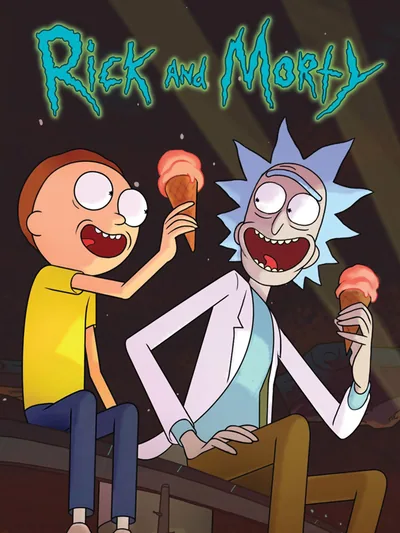 Постер «Мультсериал Рик и Морти - мороженое (Rick and Morty)»