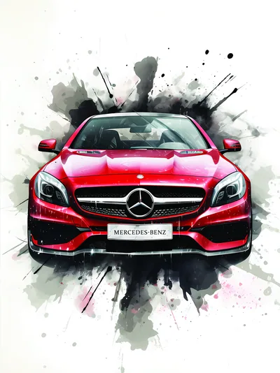 Постер «Авто - Mercedes-Benz C class»