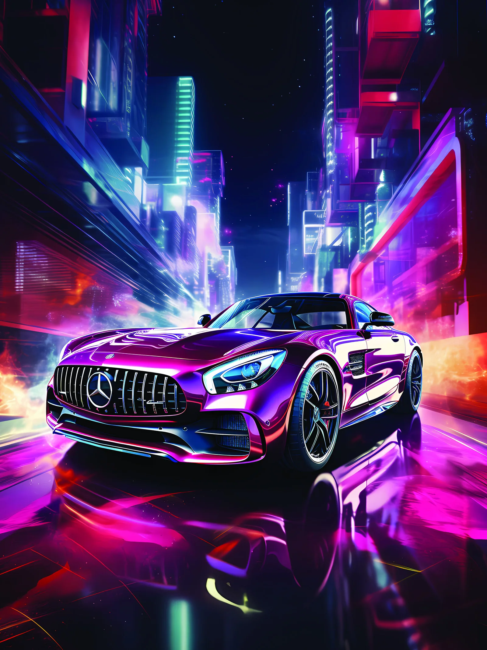 Постер «Авто - Mercedes-Benz AMG GT»