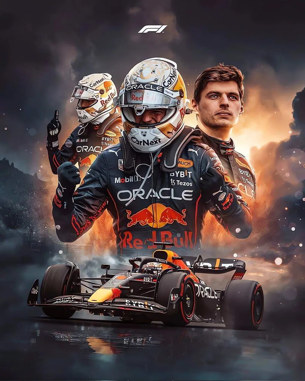 Постер «Формула 1 - Макс Ферстаппен (F1 Red Bull)»