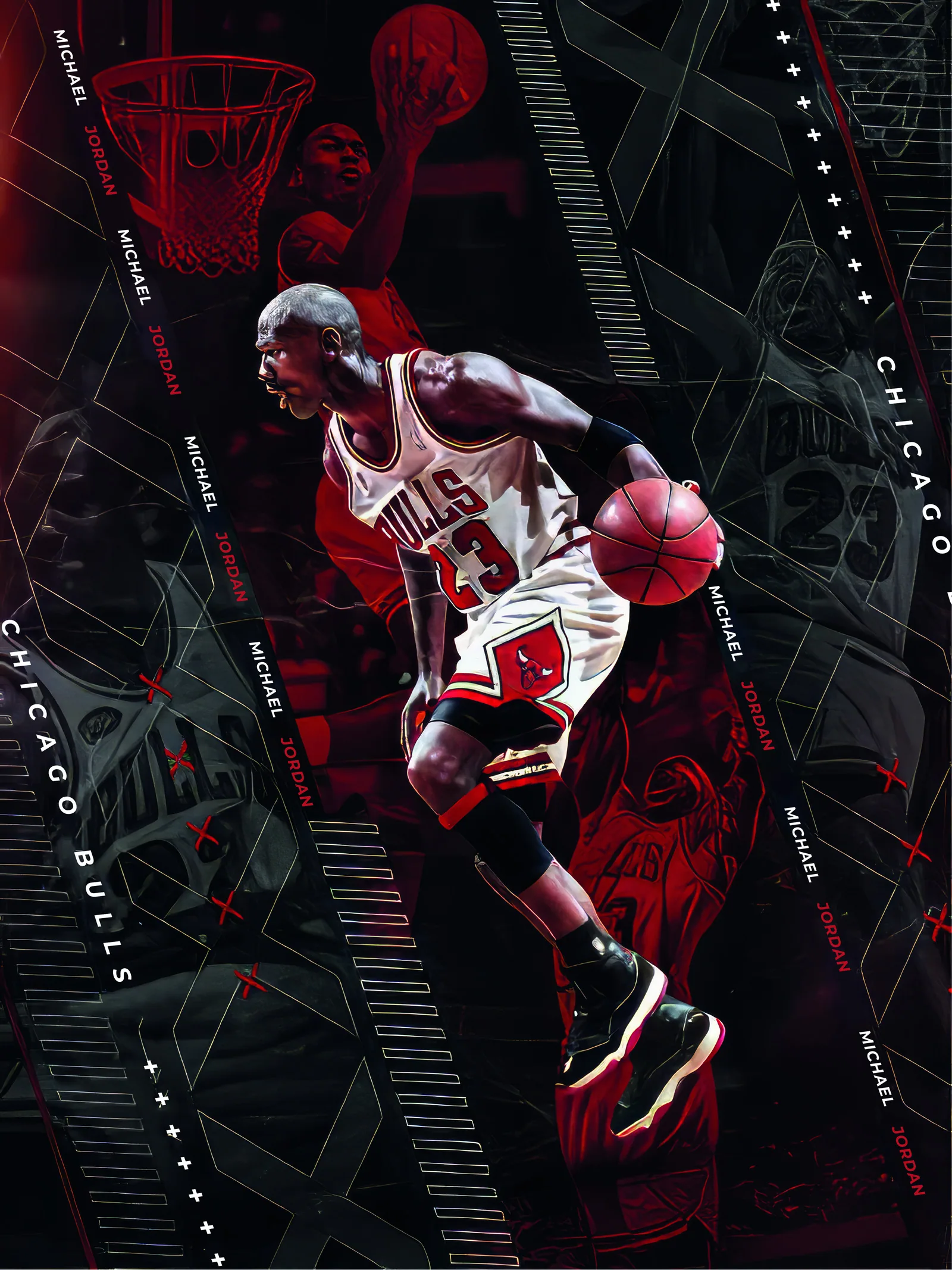 Постер «Баскетбол - Майкл Джордан (Michael Jordan)»