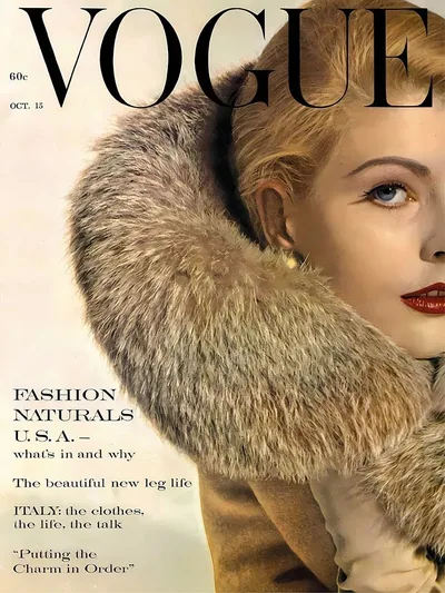Постер «Ретро обложка журнала Vogue USA»