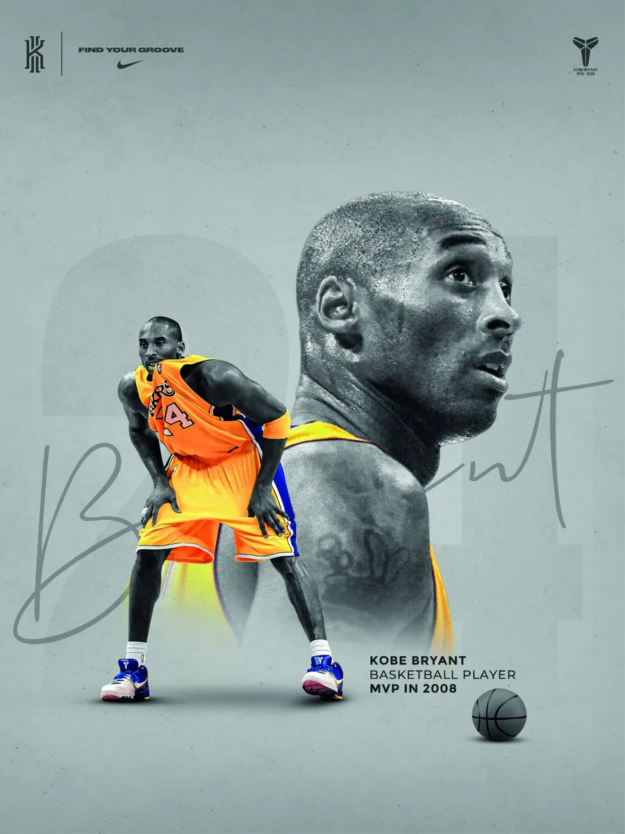Постер «Баскетбол - Коби Брайант (Kobe Bryant) Lakers»