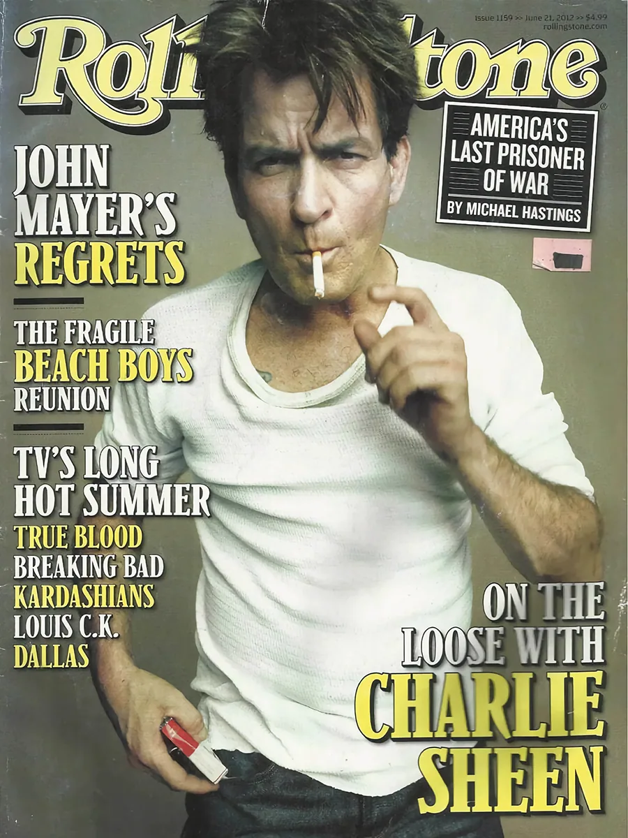 Постер «Чарли Шин (Обложка Rolling Stone)»