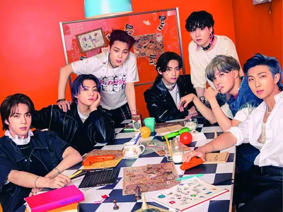 Постер «BTS (БТС) K-pop группа»