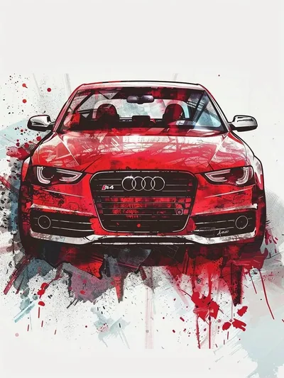 Постер «Авто - Audi S4»