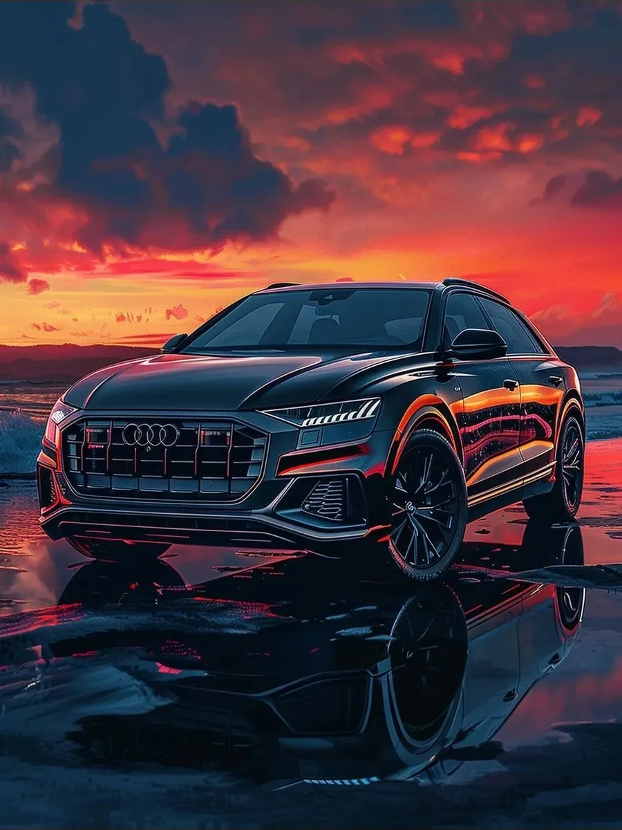 Постер «Авто - Audi Q8 рисунок»