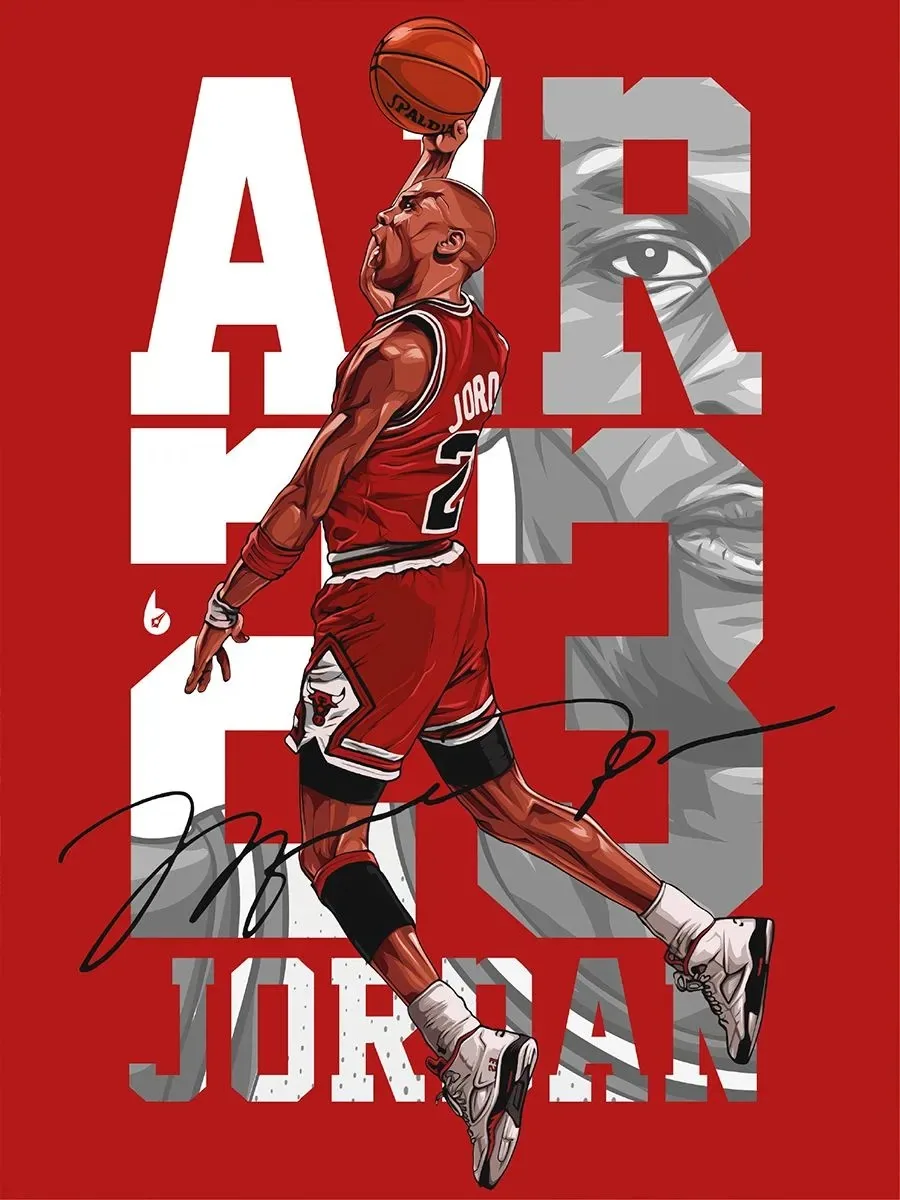 Постер «Баскетбол - Майкл Джордан (Michael Jordan)»