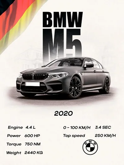 Постер «Авто Bmw m5»