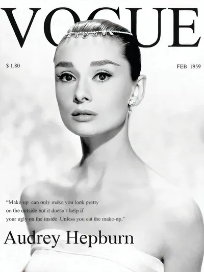 Постер «Одри Хепберн Vogue»