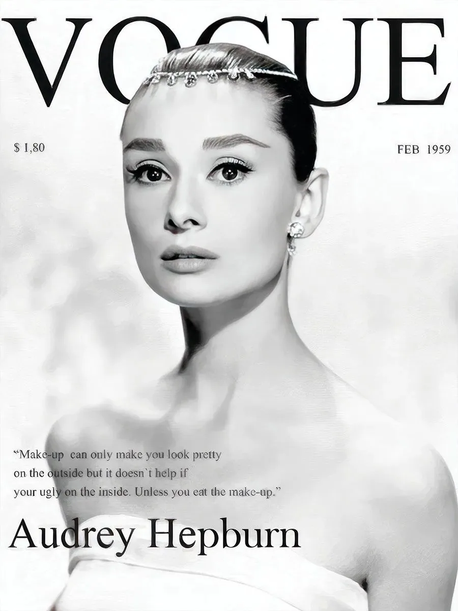 Постер «Одри Хепберн Vogue»
