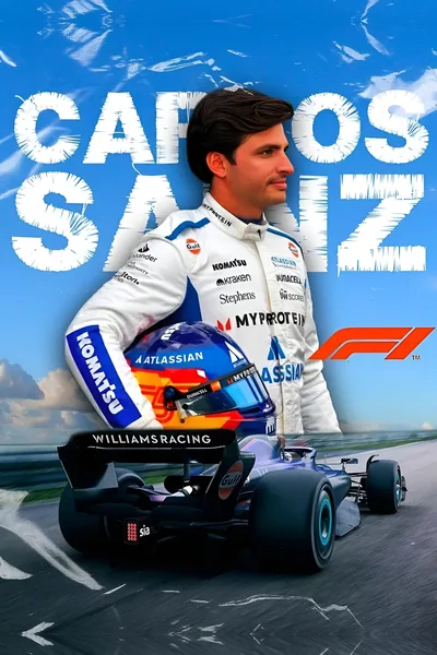 Постер «Автоспорт - Формула 1 - Карлос Сайнс Williams»