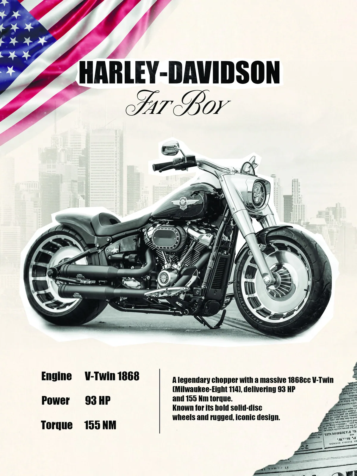 Постер «Мото Harley Davidson»