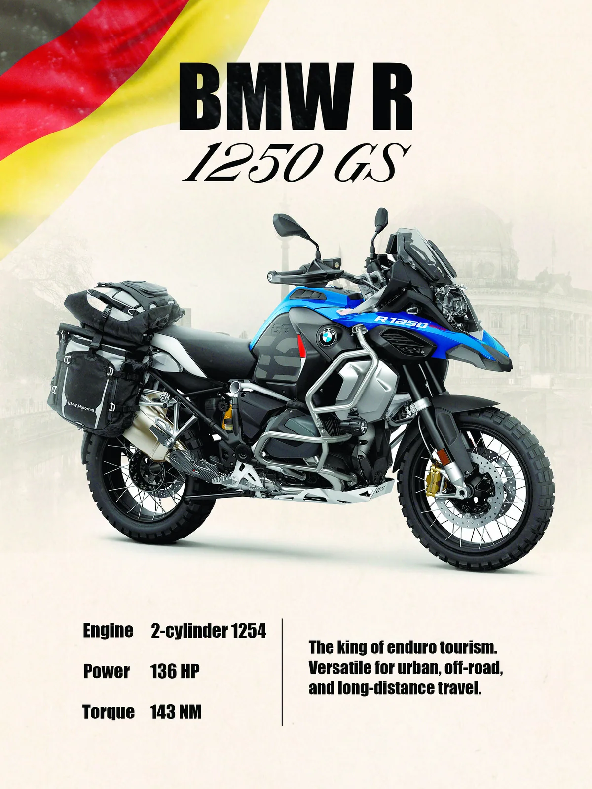Постер «Мото BMW R 1250 GS»
