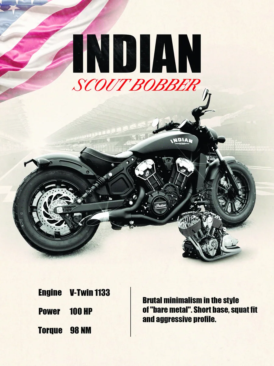 Постер «Мото Indian Scout»