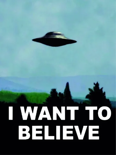 Постер «Малдера из X-Files I want to believe»