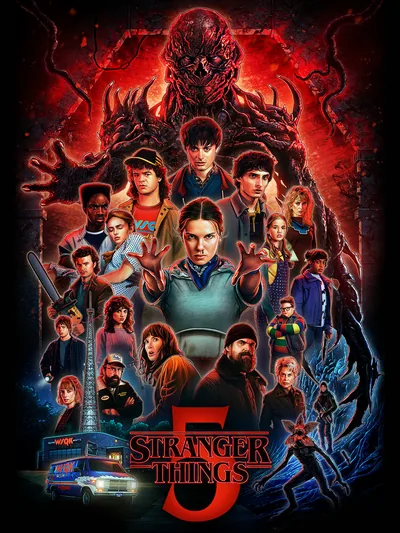 Постер «Сериал Очень Странные Дела 5 сезон (Stranger Things 5)»