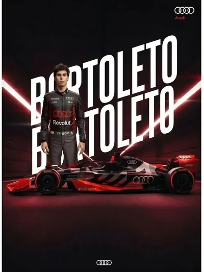 Постер «Автоспорт - Формула 1 - Габриэль Бортолето Audi»