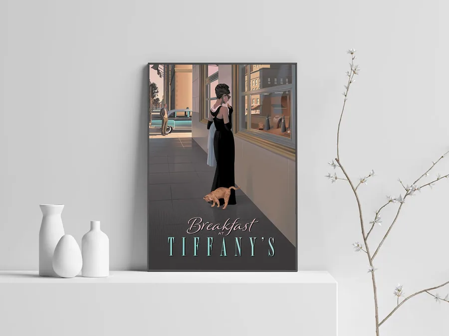 Постер «Кино Завтрак у Тиффани (Breakfast at Tiffany's)» на полке