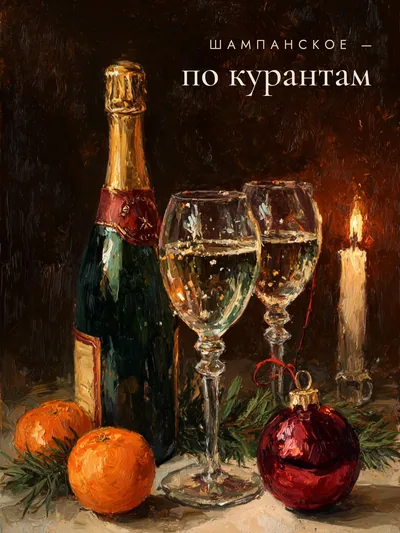 Постер «Шампанское по курантам»